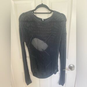 Blue free press sheer sweater size XS